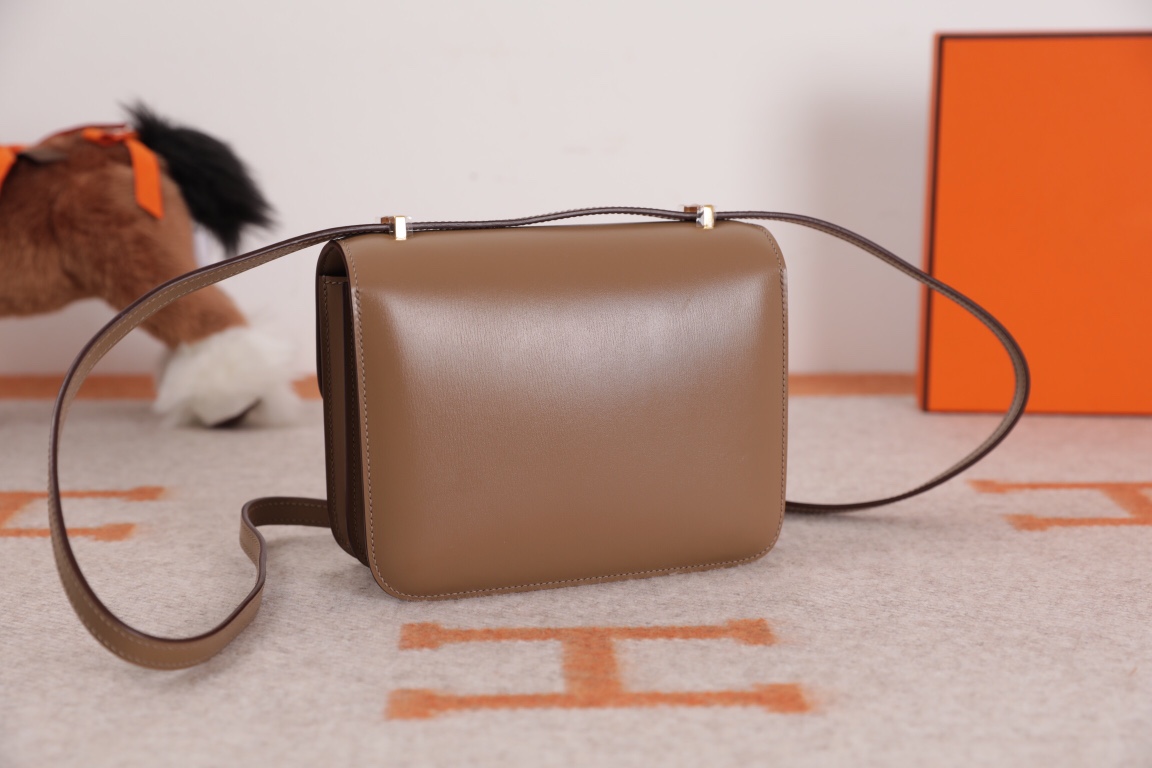 에르메스 콘스탄스18 바이컬러 브라운 금장